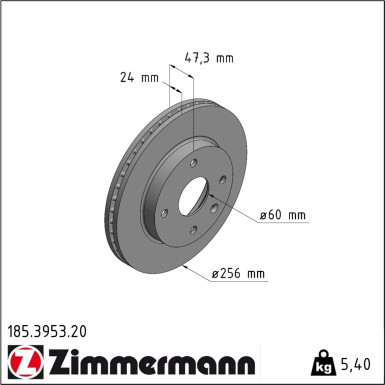Bremsscheibe 185.3953.20 Bremsscheibe 185.3953.20
