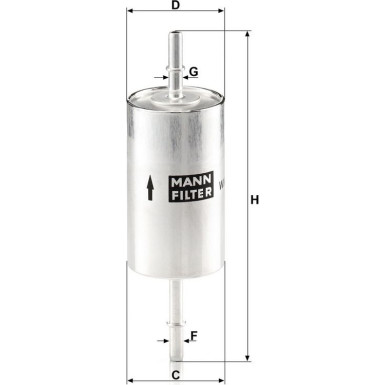 Kraftstofffilter WK 614/46 Kraftstofffilter WK 614/46