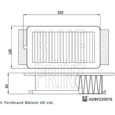 Blue Print Luftfilter ADBP220076