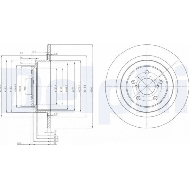 Delphi Bremsscheibe BG4154
