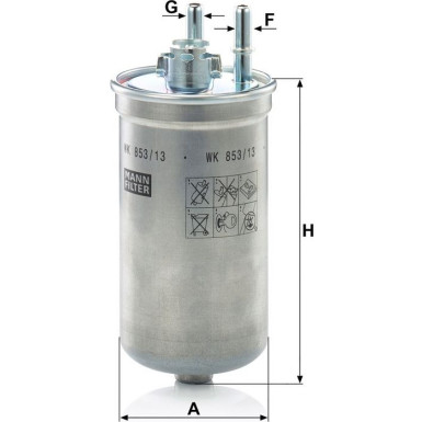 Kraftstofffilter WK 853/13 Kraftstofffilter WK 853/13