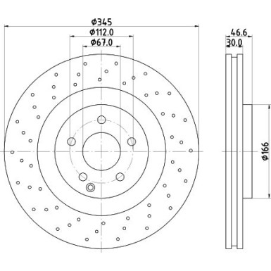 Bremsscheibe 8DD 355 128-141 Bremsscheibe 8DD 355 128-141