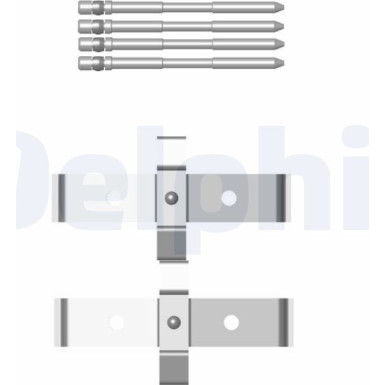 Delphi Zubehörsatz, Scheibenbremsbelag LX0469