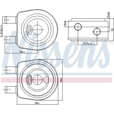 Nissens Ölkühler, Motoröl FIRST FIT 90850