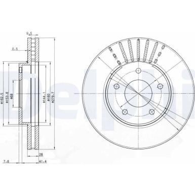 Bremsscheibe BG3816 Bremsscheibe BG3816