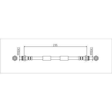 Metzger Bremsschlauch 4111806
