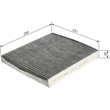 BOSCH 1 987 435 515 Innenraumfilter BOSCH 1 987 435 515 Innenraumfilter