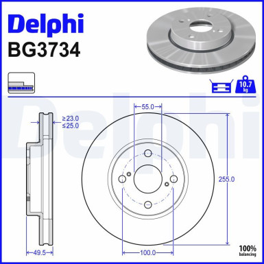 Bremsscheibe BG3734 Bremsscheibe BG3734