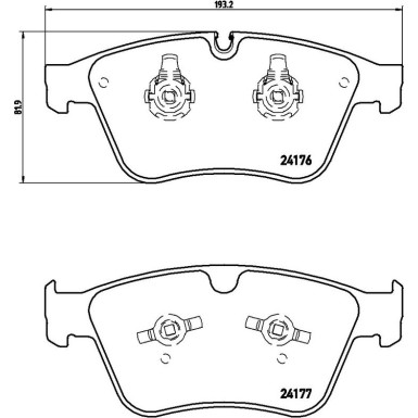 Brembo Bremsbelagsatz, Scheibenbremse PRIME LINE P 50 105 Brembo Bremsbelagsatz, Scheibenbremse PRIME LINE P 50 105