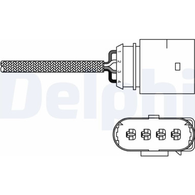 Delphi Lambdasonde ES20286-12B1 Delphi Lambdasonde ES20286-12B1