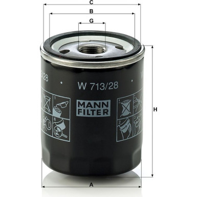 Ölfilter W 713/28 Ölfilter W 713/28