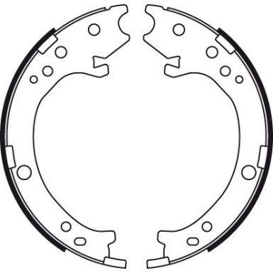TRW Bremsbackensatz, Feststellbremse GS8779 TRW Bremsbackensatz, Feststellbremse GS8779