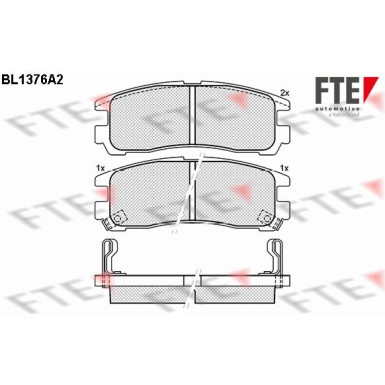 FTE Bremsbelagsatz, Scheibenbremse 9010153