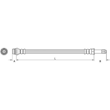 Metzger Bremsschlauch 4110798