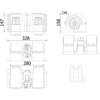 Mahle Innenraumgebläse BEHR AB 38 000S