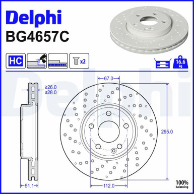 Bremsscheibe BG4657C