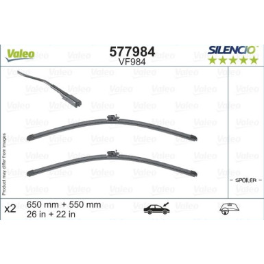 Valeo Wischblatt SILENCIO FLAT BLADE SET 577984