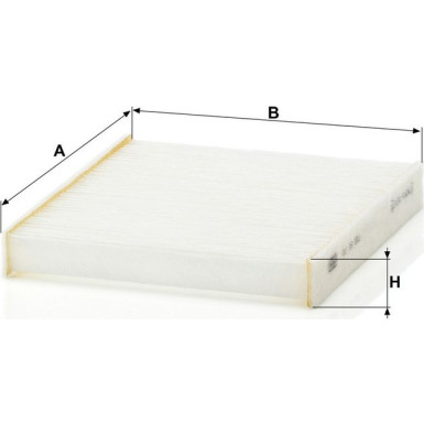 MANN-FILTER CU 16 001 Innenraumfilter, Partikelfilter