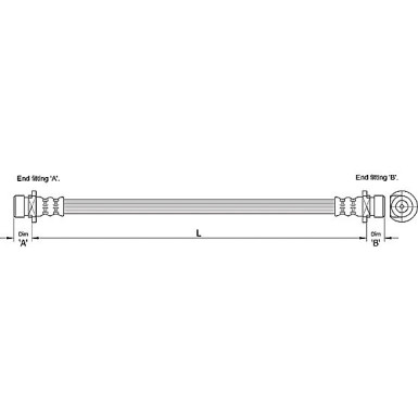 Metzger Bremsschlauch 4110183