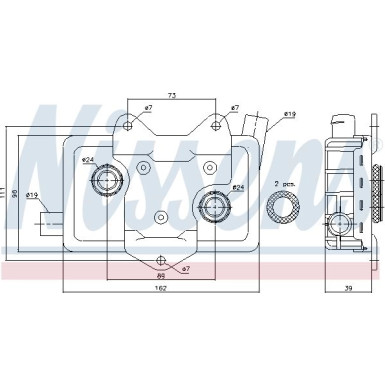 Nissens Ölkühler, Motoröl FIRST FIT 90618