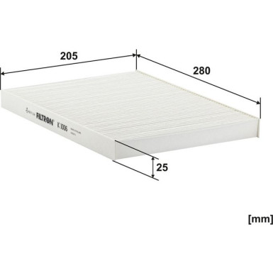 Filter, Innenraumluft K 1006 Filter, Innenraumluft K 1006