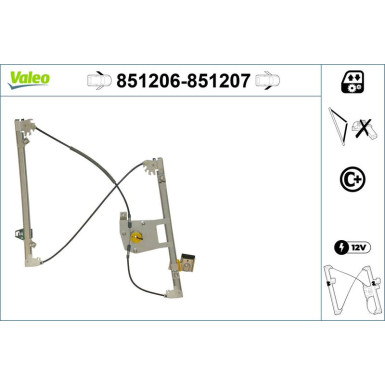 Valeo Fensterheber 851206