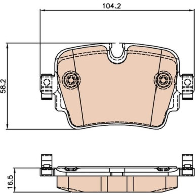 TRW Bremsbelagsatz, Scheibenbremse GDB2066