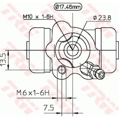 TRW Radbremszylinder BWC250