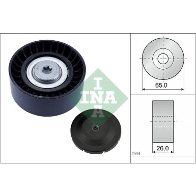 Umlenk-/Führungsrolle, Keilrippenriemen 532 0748 10