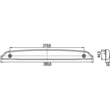 Hella Zusatzbremsleuchte 2DA 343 800-001