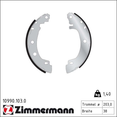 Bremsbackensatz 10990.103.0 Bremsbackensatz 10990.103.0