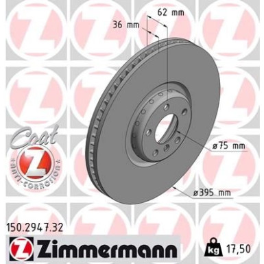 Zimmermann Bremsscheibe FORMULA F 150.2947.32