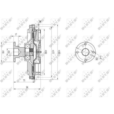 NRF Kupplung, Kühlerlüfter 49591