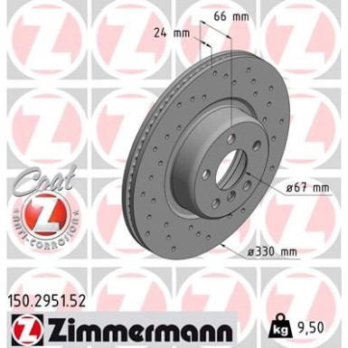 Zimmermann Bremsscheibe SPORT Z 150.2951.52 Zimmermann Bremsscheibe SPORT Z 150.2951.52