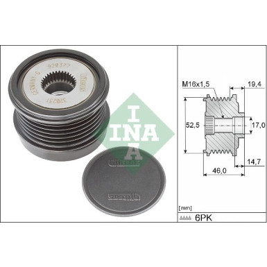 INA Generatorfreilauf 535 0373 10