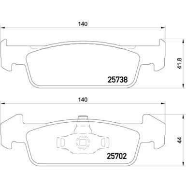 Brembo Bremsbelagsatz, Scheibenbremse PRIME LINE P 68 060