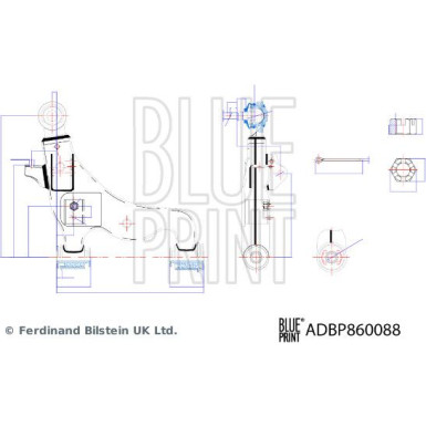Blue Print Lenker, Radaufhängung ADBP860088