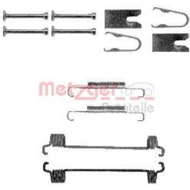 Metzger Zubehörsatz, Feststellbremsbacken 105-0875