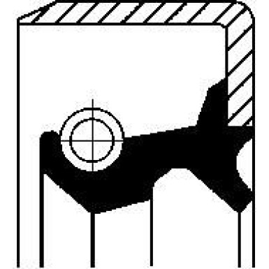 Corteco Wellendichtring, Differential 19027839B