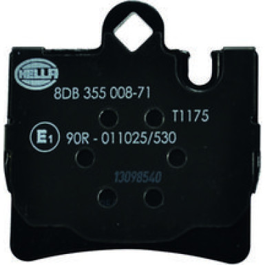 Hella Bremsbelagsatz, Scheibenbremse 8DB 355 008-711 Hella Bremsbelagsatz, Scheibenbremse 8DB 355 008-711