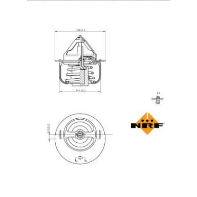NRF Thermostat, Kühlmittel 725054