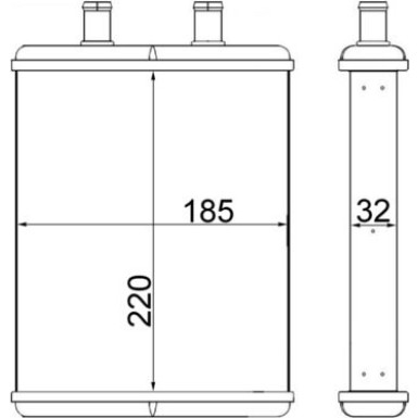 Mahle Wärmetauscher, Innenraumheizung BEHR AH 2 000S