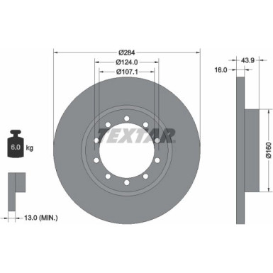 Textar Bremsscheibe 93242500 Textar Bremsscheibe 93242500