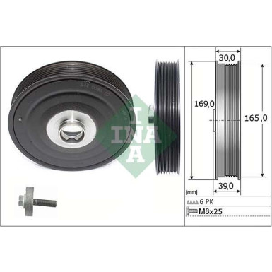 INA Riemenscheibensatz, Kurbelwelle 544 0088 20