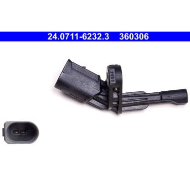 Sensor, Raddrehzahl 24.0711-6232.3 Sensor, Raddrehzahl 24.0711-6232.3