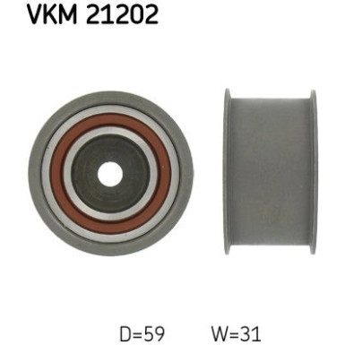 SKF Umlenk-/Führungsrolle, Zahnriemen VKM 21202
