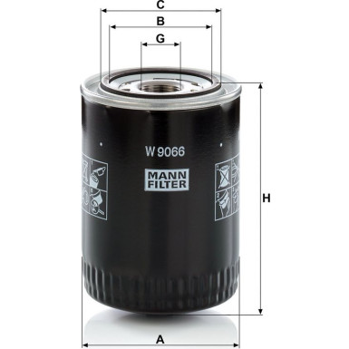 Mann-Filter Ölfilter W 9066 Mann-Filter Ölfilter W 9066