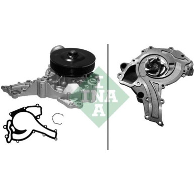 INA 538 0236 10 Wasserpumpe mit Riemenscheibe, für Keilrippenriementrieb