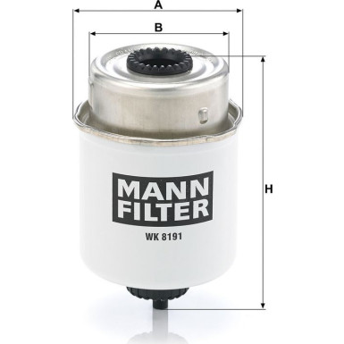 Mann-Filter Kraftstofffilter WK 8191
