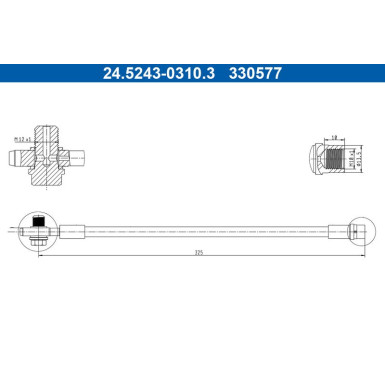 Bremsschlauch 24.5243-0310.3 Bremsschlauch 24.5243-0310.3